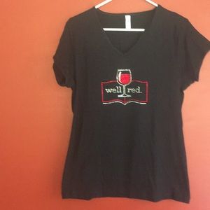 Well Red wine shirt